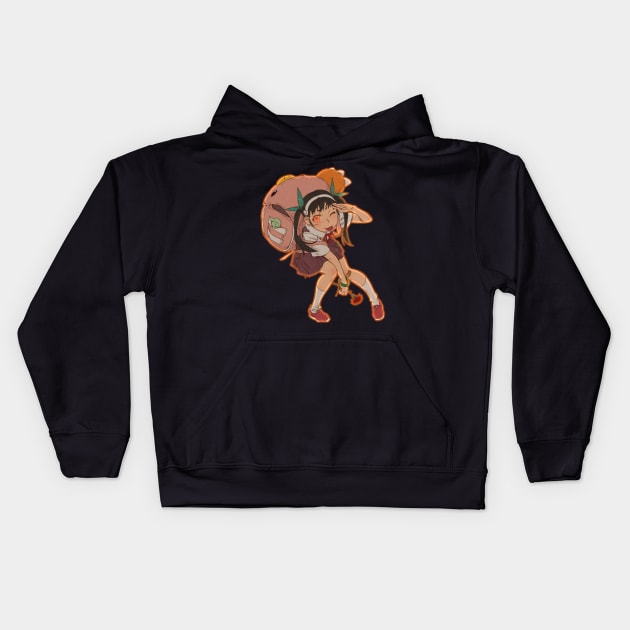 hachikuji mayoi Kids Hoodie by Sparkledoom